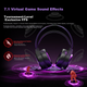 Наушники TAIDU THS319 Extreme Electric 4-Mode Wireless 7.1 Black-Purple - изображение 3