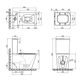 PREMIUM QUADRO-0402-R (компл.в 2 ящ) Унітаз-компакт 675х390х855mm система змиву RIMLESS (MP6458) - зображення 2