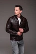 Коричневая мужская куртка из эко-кожи R.A. Regular Fit 2508-56 - изображение 5