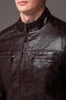 Коричневая мужская куртка из эко-кожи R.A. Regular Fit 2508-56 - изображение 9