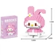 Дитячий 3D конструктор Bricks фігурка "My Melody" із мініблоків 145 деталі піксельні блоки 7.2x5.4x3 см (AA1060) - зображення 6