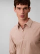 Рубашка хлопковая мужская Calvin Klein 316003814 2XL Бежевая (1160713515) - изображение 5
