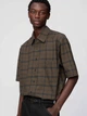 Рубашка хлопковая мужская Uniqlo 462922216 M Коричневая (1160739271) - изображение 3