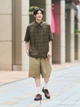 Рубашка хлопковая мужская Uniqlo 462922216 M Коричневая (1160739271) - изображение 14