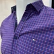 Рубашка Tommy Hilfiger мужская клетка короткий рукав стрейч кнопки S синяя - изображение 7