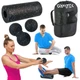 Zestaw do masażu i jogi wałek rolka + 2 piłki Gymtek G-66111 Granatowo-czarny (5907766661115) - obraz 8