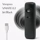 Электронная сигарета Voopoo Vmate E2 Jet Black 1500мАч многоразовая курилка Вупу в-майт е2 электронка черная до 30Вт - изображение 1