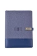 Блокнот с беспроводной зарядкой Universal дневник с флешкой 16 Гб Powerbank Синий (ткань) - изображение 3