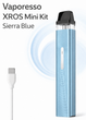 Підсистема Vaporesso XROS Mini KIt Sierra Blue 0.8 Ом електронка Вапорессо Хрос 1000 мАг Міні Кіт вейп 2 мл - зображення 1