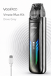 Pod система Voopoo Vmate Max Dove Grey ВуПу Вмэйт Под система электронная сигарета 1200 мАч Дав Грей 30 Вт и 3.0 Ом дисплей с LED-подсветкой серая - изображение 1