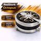 Калауд кальянный Red Stork Octopus экран для углей 4.5см регулятор жара алюминиевый с тефлоновой ручкой на 3 угля - изображение 2