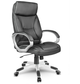 Офисное кресло Hanert Comfortum Black с подлокотниками и функцией качания, до 120 кг нагрузка - изображение 4