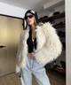 Шуба під ламу без коміру - Classyme - S - Бежевий - (43sh) - зображення 2