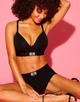 Бюстгалтер Victoria's Secret Shine Patch T-Shirt Wireless Bra Чорний 32D - изображение 3