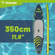 SUP-доска 350 см Trizand 180 кг надувная SUP-доска с насосом и веслом для водных прогулок - изображение 4