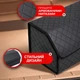 Вместительный складной органайзер в багажник авто 65×30×30 см с крышкой и перегородкой эко кожа - изображение 4