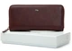 Женский кожаный кошелек на молнии Dr.Bond W1038 Бордовый - изображение 5