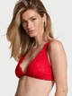Бюстгальтер без пуш ап со стразами красного цвета Victoria's Secret р. S( 70С/32C/70D/32D/75A/34А/75В/34В) арт. 30444 - изображение 1