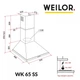 Витяжка купольна WEILOR WK 65 SS - зображення 11