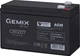 Акумуляторна батарея Gemix Security Series AGM 12V-7Ah GB1207 Black (GB1207B/ 12V 7Ah) - зображення 2