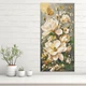 Алмазная мозайка 40*80 "Магнолии и бабочки" №OD5218, Оригами - на подрамнике, картина стразами, алмазная вышивка, набор для творчества - изображение 1
