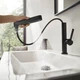 Hansgrohe Finoris 230 Смеситель для умывальника, черный матовый (76063670) - изображение 13