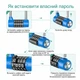 Замок навесной кодовый AD 50 LONG синий длинная дужка - изображение 6