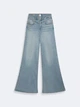 Женские голубые джинсы wide leg размер 29/32 - изображение 1