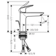 Hansgrohe Logis Fine 100 Смеситель для раковины, черный матовый (71251670) - изображение 4