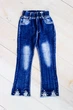 Джинси для дівчинки NoBrand 152 Темно-синій (p-6042-35977) - изображение 1