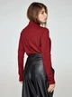 Женские брюки-бананы из экокожи с высокой посадкой Modna KAZKA MKSH2385 - 54/56, Чорний - изображение 3