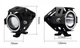 Фари-прожектори U7 LED для мотоцикла з Angel Eyes та Devil Eyes, 3000 лм, 12-60 В - зображення 3