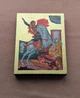 Писаная маленькая икона Георгия Победоносца 9×11,5 см - изображение 3