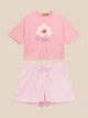 Костюм футболка+шорти для дівчиники LAWA P-GB02358 152 см Рожевий shop (2000999668999) - изображение 1