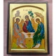 Писаная греческая икона Святая Троица (Ветхозаватная) 27,5×34 см - изображение 2