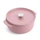 Каструля чавунна з кришкою KitchenAid 26 см 5,2 л колір суха троянда (CC007431-001) - зображення 1