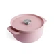Каструля чавунна з кришкою KitchenAid 22 см 3,3 л колір суха троянда (CC007430-001) - зображення 1