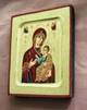 Писаная Иверская икона Божией Матери (Вратарница) 13,5×16,5 см - изображение 3