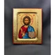 Писаная греческая икона Иисуса Христа Спасителя 13,5×16,5 см - изображение 1