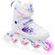 Раздвижные детские ролики Raven Meia White/Pink LED размер 35-38 (nkx459) - изображение 2