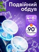 Вентилятор настільний із зволожувачем зволожувач повітря з підсвіткою охолоджувач з пультом компактний функція повороту 3в1 - зображення 9