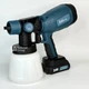 Фарбопульт акумуляторний 800мл з 2 акумуляторами 24V, електричний розпилювач фарби для ремонту та оздоблювальних робіт з регулюванням потоку фарби, портативний пульверизатор для фарбування стін, дверей, авто, FP-24 - зображення 6