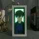 Многослойный Ночник лампа аниме Синяя тюрьма Blue Lock светильник вертикальный Rin Itoshi Блю Лок Рин Итоши RGB - изображение 2