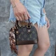 Брендова жіноча сумка Louis Vuitton Alma Nano Mini Monogram коричнева з ручками - зображення 5