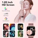Смарт-годинник P125 для жінок 1.85" HD Bluetooth дзвінки IP68 Rose Gold - зображення 2