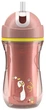 Поильник-непроливайка Chicco с трубочкой Sport Cup 266 мл 14м+ коралловый (06991.15) - изображение 1