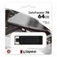 Флеш-накопитель Kingston DT70 64 ГБ USB 3.2 Gen1 Type-C большой емкости для телефонов, черный, совместим с Android и Apple, универсальный USB-накопитель для автомобиля и компьютера. - изображение 8