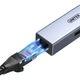 Адаптер UNITEK USB-C на Ethernet, док-станція розширення USB-хабу, сумісний з ноутбуками Huawei, Apple, Xiaomi, Lenovo, конвертер розширення мережевої карти 100 Мбіт/с H205B - зображення 2