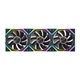 Вентилятор Jingpinlu Prism V2 Building Block Fan 120 мм PWM Black - зображення 1