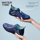 WATERTIME / Пляжная обувь Shuichuan для детей, мальчиков и девочек, для дайвинга, прогулок по пляжу, хождения по воде, отслеживания ручьев, нескользящая, устойчивая к порезам, синий динозавр, размер 5XS - изображение 5